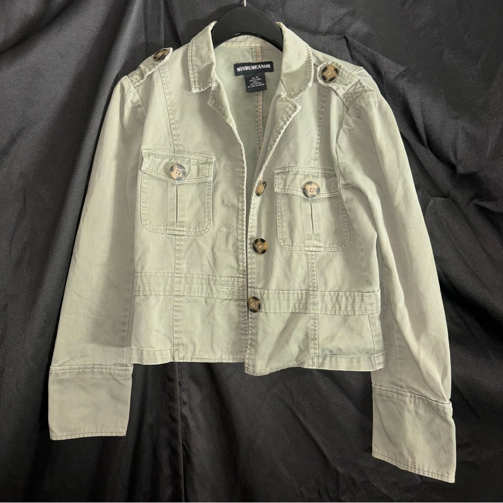 Y2K Misdemeanor army cargo jacket